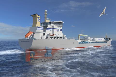 The new chemical tankers will feature a five-cylinder, 500mm bore RT-flex50-D low pressure LNG dual-fuel main engine. (Image: Terntank)